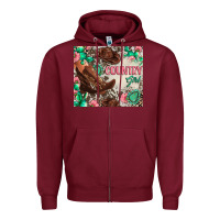 Burgundy country girl Zipper Hoodie - Zillion Design Studio