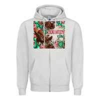 Dove Grey country girl Zipper Hoodie - Zillion Design Studio