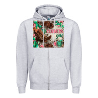Heather Grey country girl Zipper Hoodie - Zillion Design Studio