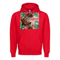 Red country girl Zipper Hoodie - Zillion Design Studio