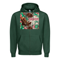 Sports Green country girl Zipper Hoodie - Zillion Design Studio