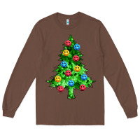 Chestnut sequin's christmas tree Long Sleeve Tee - Zillion Design Studio