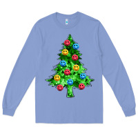 Colony Blue sequin's christmas tree Long Sleeve Tee - Zillion Design Studio