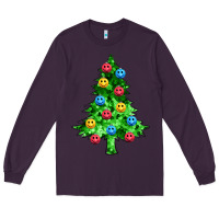 Plum sequin's christmas tree Long Sleeve Tee - Zillion Design Studio