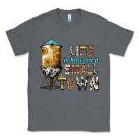 Charcoal Heather life is better in a small town Classic Tee - Zillion Design Studio