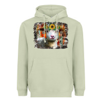 Matcha sunflower sheep Heavyweight Hoodie - RacoonDesign