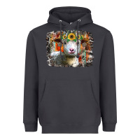 Smoke sunflower sheep Heavyweight Hoodie - RacoonDesign