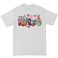 Dove Grey Nurse Valentines Day Premium Tee - CowhideDigitalArt