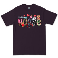 Plum Nurse Valentines Day Premium Tee - CowhideDigitalArt