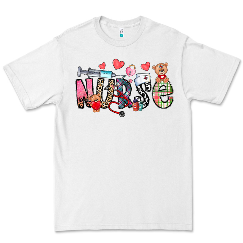 Nurse Valentines Day Premium Tee by CowhideDigitalArt | Teevron