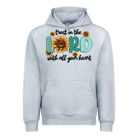 Heather Grey trust in the lord with all your heart Urban Hoodie - MaliasSmallBusiness