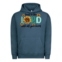 Pigment Midnight Navy trust in the lord with all your heart Urban Hoodie - MaliasSmallBusiness