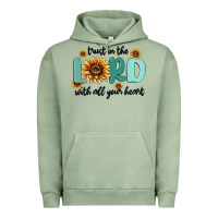 Pigment Oil Green trust in the lord with all your heart Urban Hoodie - MaliasSmallBusiness