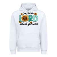 White trust in the lord with all your heart Urban Hoodie - MaliasSmallBusiness