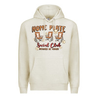 Oatmeal Heather glitter baseball Premium Hoodie - MaliasSmallBusiness