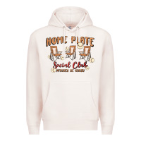 Pale Pink glitter baseball Premium Hoodie - MaliasSmallBusiness