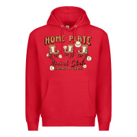 Red glitter baseball Premium Hoodie - MaliasSmallBusiness