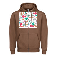 Chestnut nurse Zipper Hoodie - Zillion Design Studio