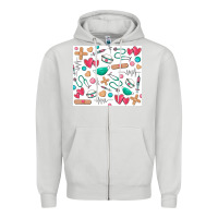 Dove Grey nurse Zipper Hoodie - Zillion Design Studio