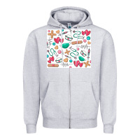Heather Grey nurse Zipper Hoodie - Zillion Design Studio