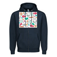 Navy nurse Zipper Hoodie - Zillion Design Studio