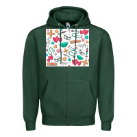 Sports Green nurse Zipper Hoodie - Zillion Design Studio