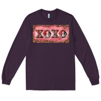 Plum Xoxo cowhide and leopard Long Sleeve Tee - RanaPortraitStore