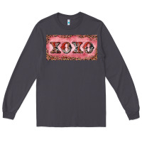 Smoke Xoxo cowhide and leopard Long Sleeve Tee - RanaPortraitStore