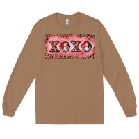 Toasted Coconut Xoxo cowhide and leopard Long Sleeve Tee - RanaPortraitStore