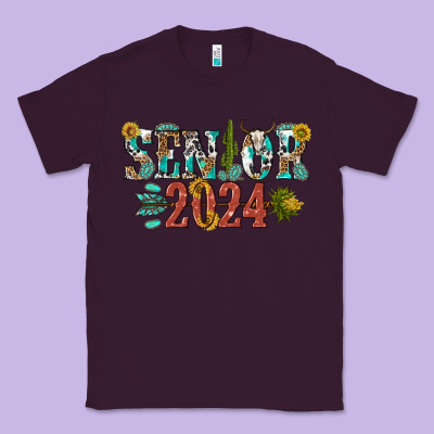 Senior 2024 Classic Tee Designed By Texasbilliewilder