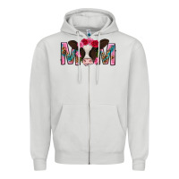 Dove Grey mom with cow mothers day Zipper Hoodie - texasbilliewilder