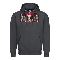 Smoke mom with cow mothers day Zipper Hoodie - texasbilliewilder