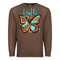 Chestnut faith leopard butterfly Premium Sweatshirt - JahusDesignShop
