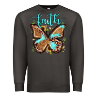Smoke faith leopard butterfly Premium Sweatshirt - JahusDesignShop