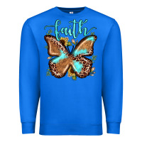 True Royal faith leopard butterfly Premium Sweatshirt - JahusDesignShop
