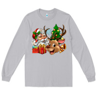 Moon Dust santa and reindeer Long Sleeve Tee - Zillion Design Studio
