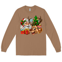 Toasted Coconut santa and reindeer Long Sleeve Tee - Zillion Design Studio
