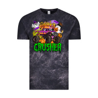 Cloud Black spooky crusher monster truck Vintage Tee - BarkalooDesign