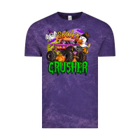 Cloud Purple spooky crusher monster truck Vintage Tee - BarkalooDesign