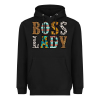 Black western boss lady Heavyweight Hoodie - HRA Design Shop