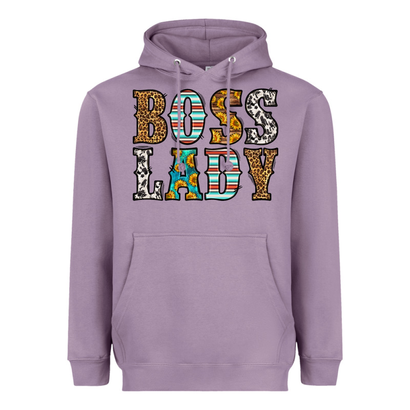Western Boss Lady Heavyweight Hoodie by HRA Design Shop | Teevron