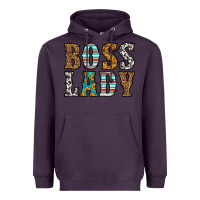 Plum western boss lady Heavyweight Hoodie - HRA Design Shop