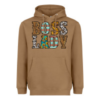 Toasted Coconut western boss lady Heavyweight Hoodie - HRA Design Shop