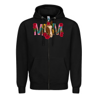 Black mom with horse mothers day Zipper Hoodie - texasbilliewilder