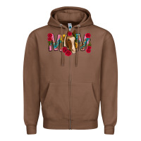 Chestnut mom with horse mothers day Zipper Hoodie - texasbilliewilder