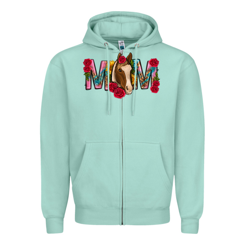 Mom With Horse Mothers Day Zipper Hoodie by texasbilliewilder | Teevron
