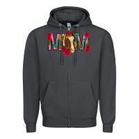 Smoke mom with horse mothers day Zipper Hoodie - texasbilliewilder
