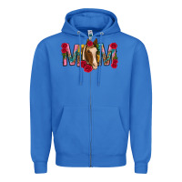 True Royal mom with horse mothers day Zipper Hoodie - texasbilliewilder