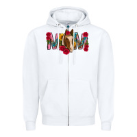 White mom with horse mothers day Zipper Hoodie - texasbilliewilder