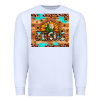 White jesus san judas Premium Sweatshirt - JahusDesignShop